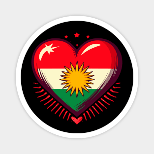 Biji kurdistan freedom and love Magnet